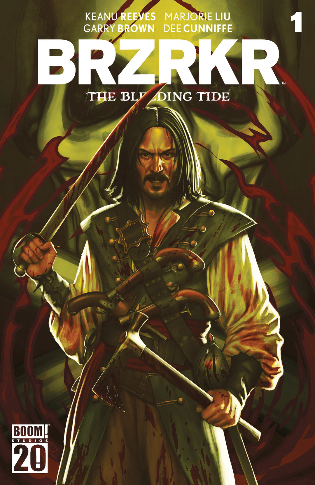 BRZRKR The Bleeding Tide #1 E Variant (Dressed, Foil, Puebla)