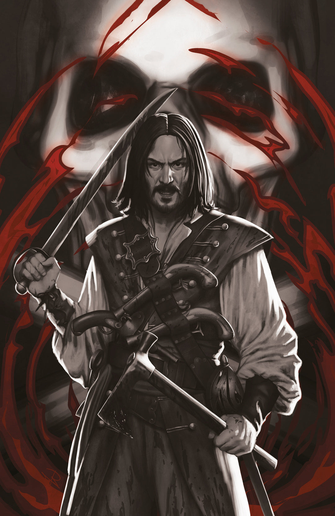 BRZRKR The Bleeding Tide #1 F (1:10) Variant Edition (Full Art, Puebla)