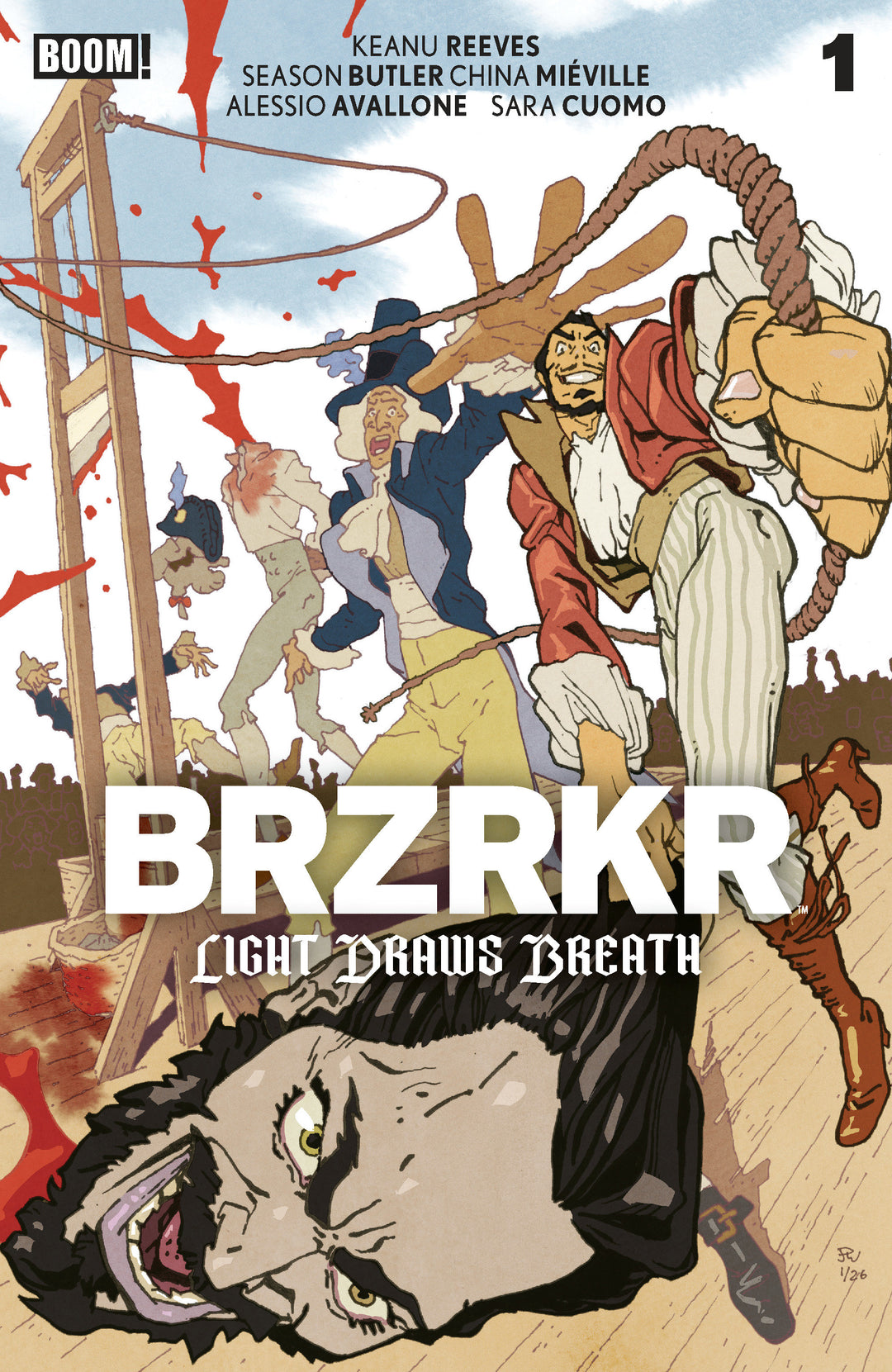 BRZRKR Light Draws Breath #1 D Foil Variant (Dressed, Foil, Wimberly)