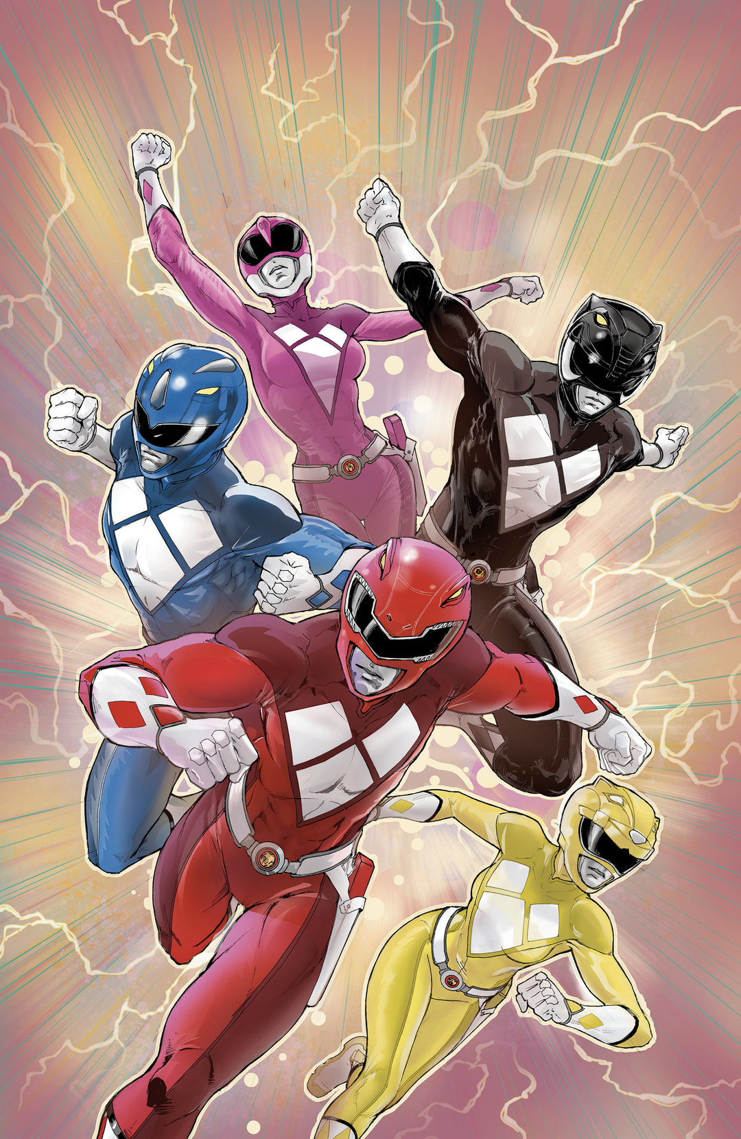Mighty Morphin Power Rangers (2026) #1 F (1:10) Variant Edition Foil Variant (Full Art, Foil, Griffith)
