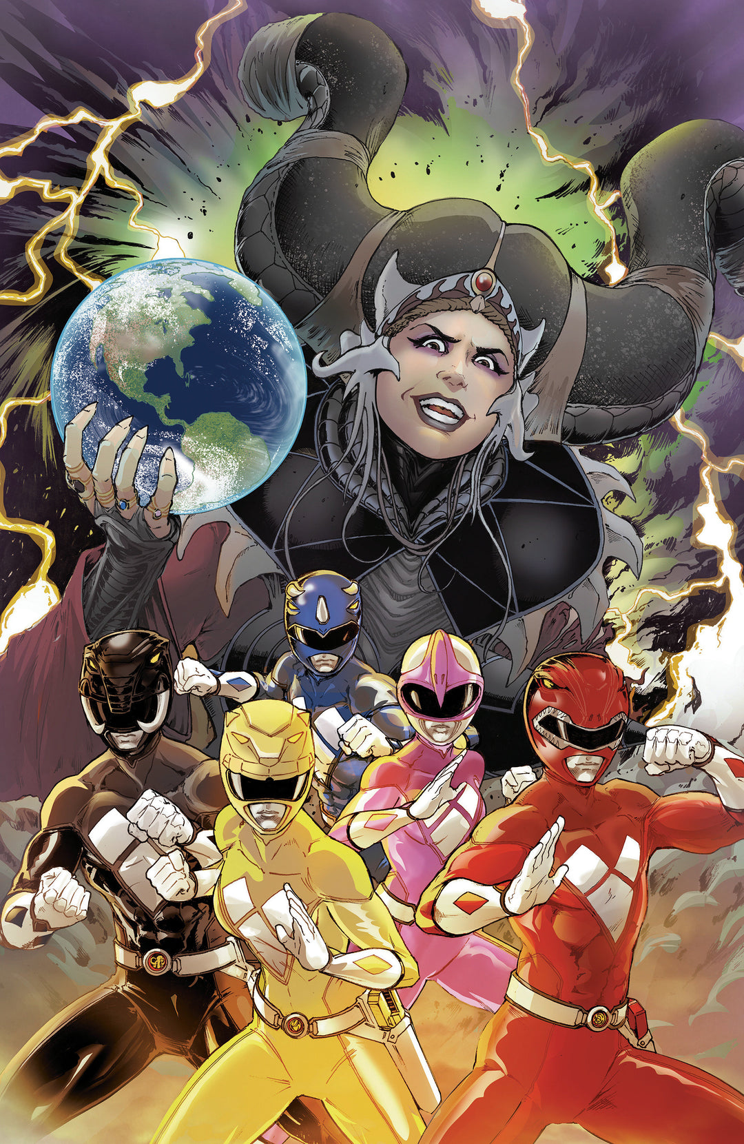 Mighty Morphin Power Rangers (2026) #2 F (1:10) Variant Edition Foil Variant (Full Art, Foil, Griffith)