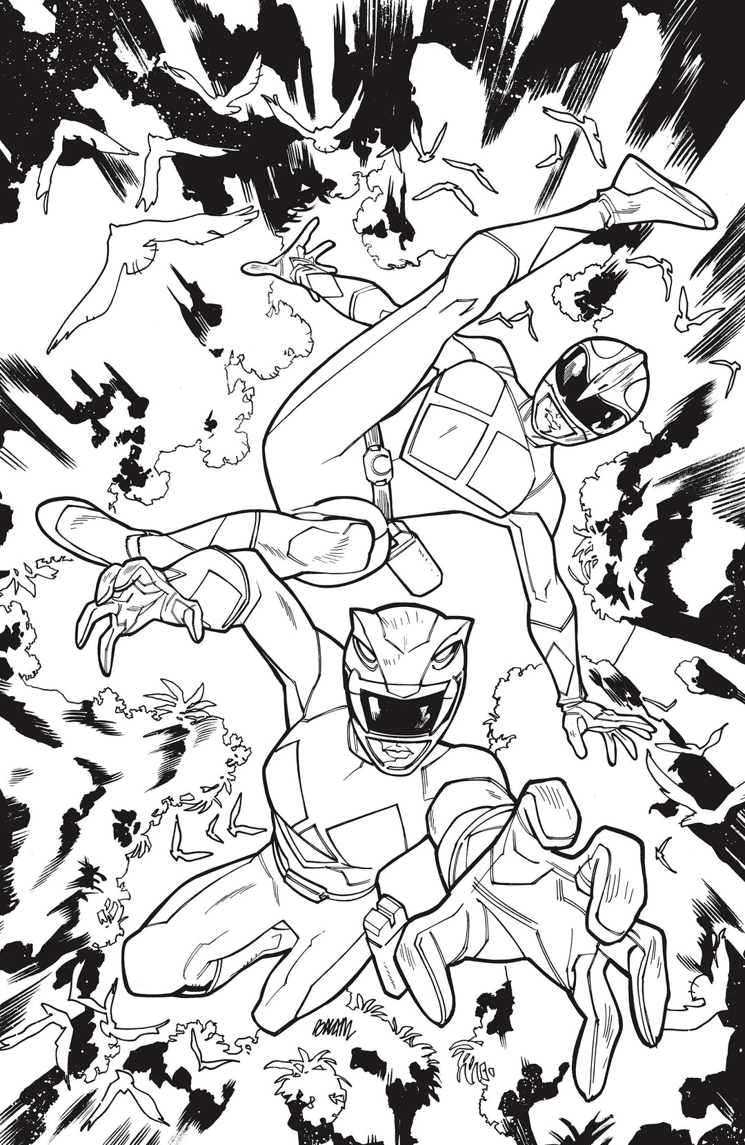 Mighty Morphin Power Rangers (2026) #3 H (1:25) Variant Edition Variant (Full Art Inks, Balám)