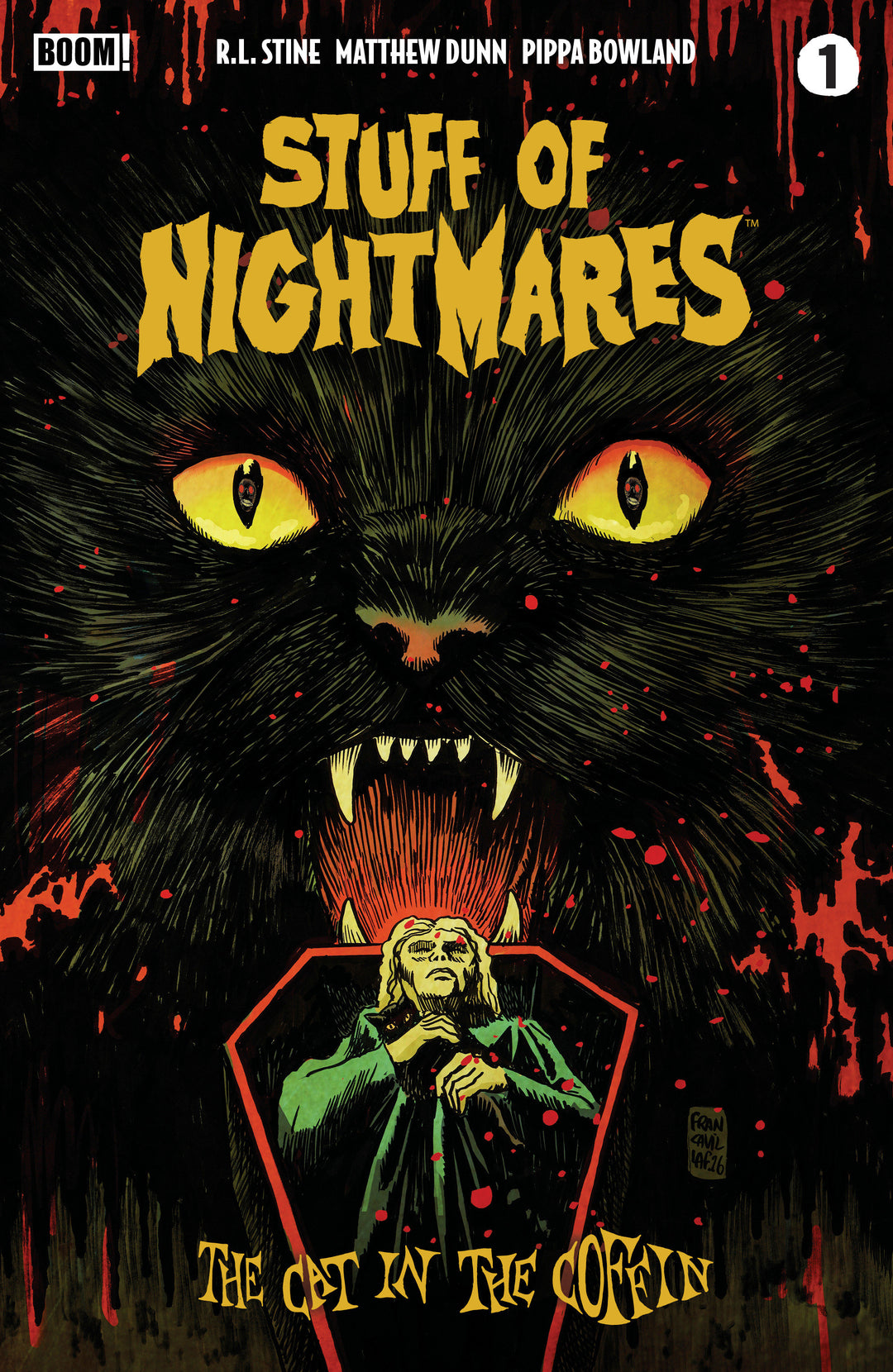Stuff Of Nightmares The Cat In The Coffin #1 A Main (Dressed, Francavilla)
