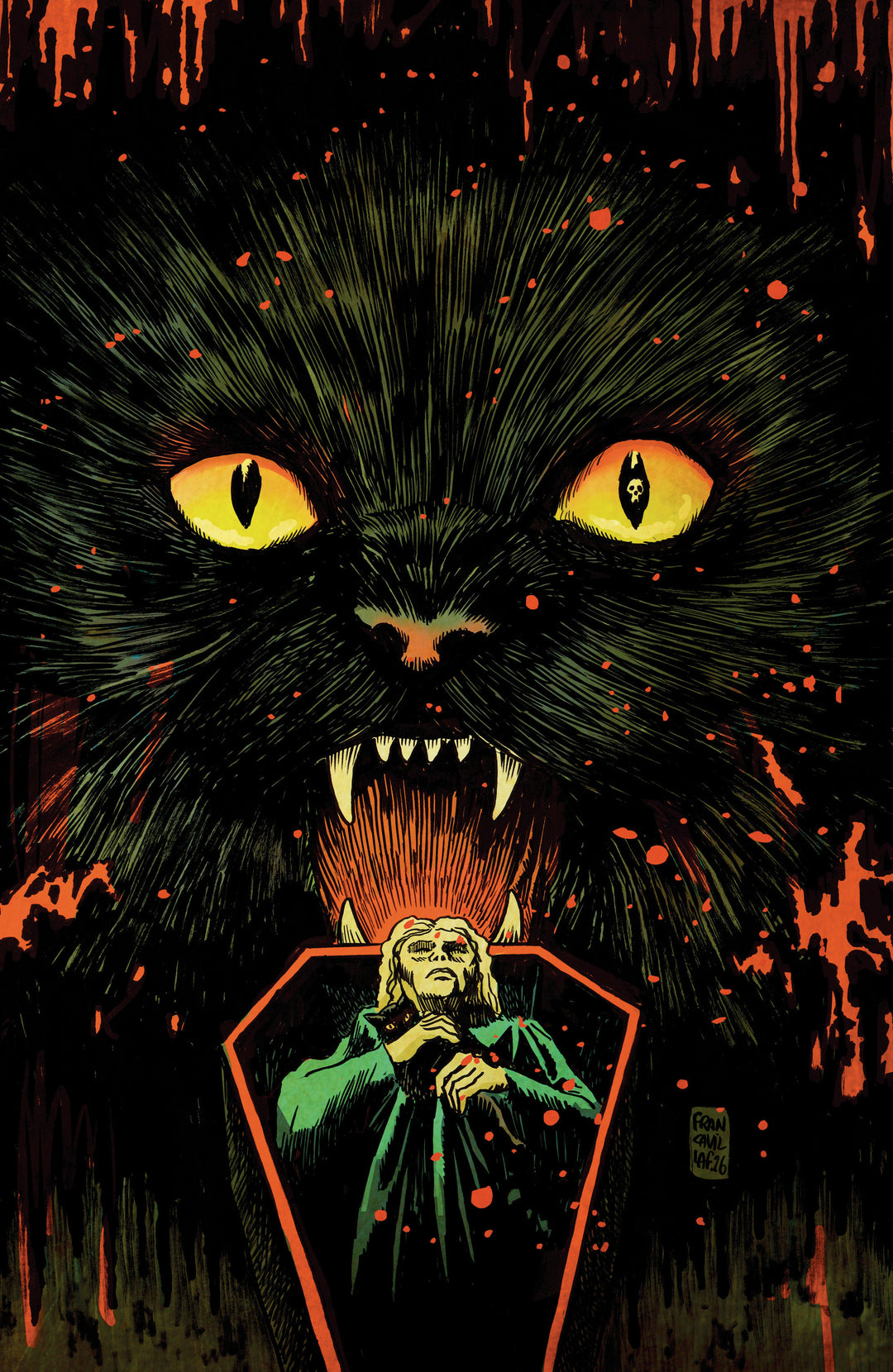 Stuff Of Nightmares The Cat In The Coffin #1 D Glow In The Dark Variant (Full Art, Francavilla)