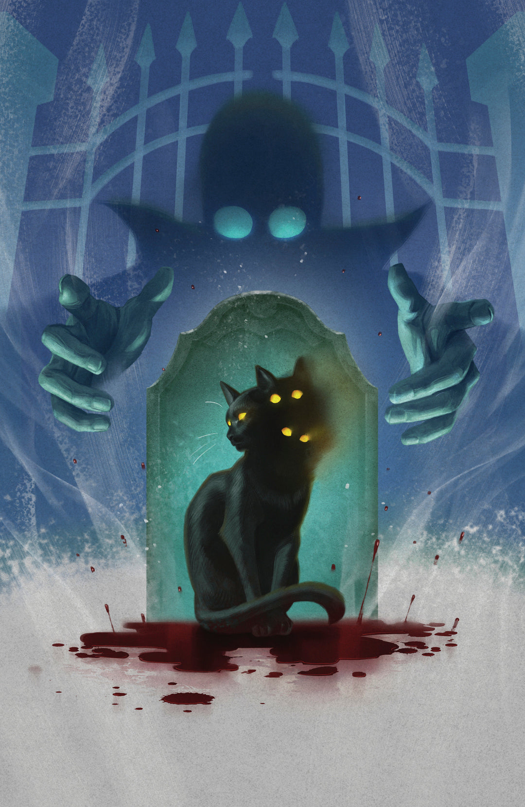 Stuff Of Nightmares The Cat In The Coffin #1 E Glow In The Dark Variant (Full Art, Glow In The Dark, Murakami)