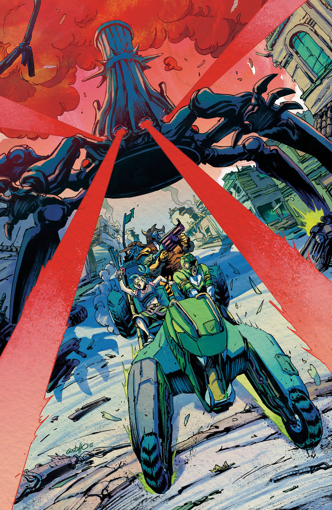 Power Rangers Green #2 E Variant Edition (1:10) (Full Art, Foil, Vargas)