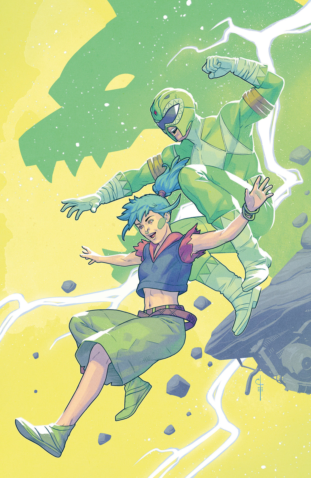 Power Rangers Green #2 F Variant Edition Variant (1:20) (Full Art, Evenhuis)
