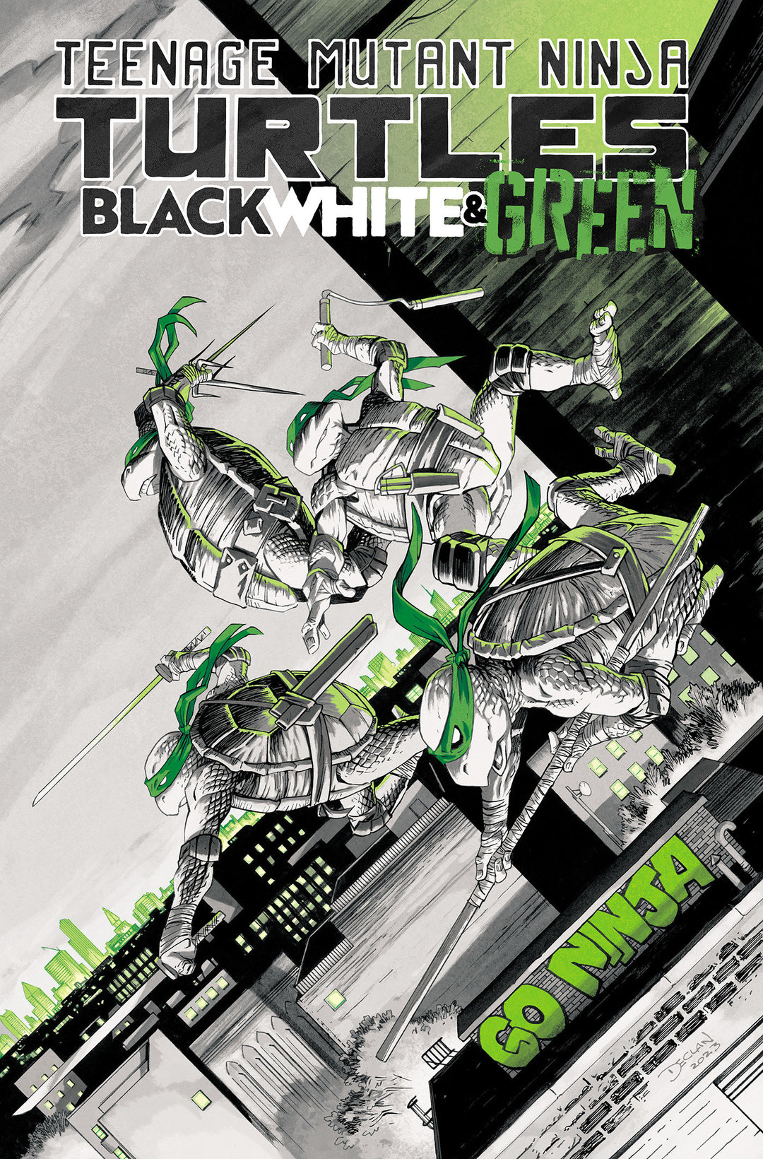 Teenage Mutant Ninja Turtles Black White And Green TPB