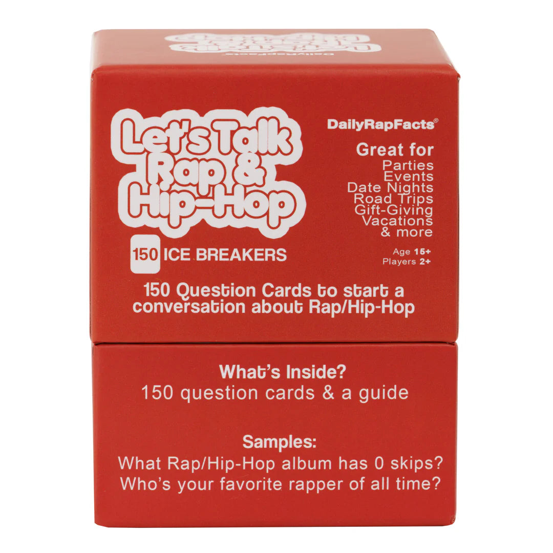 Let's Talk Rap & Hip-Hop (Conversation Starter Card Game)