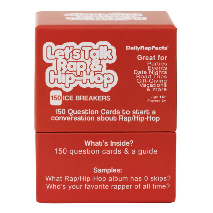 Let's Talk Rap & Hip-Hop (Conversation Starter Card Game)