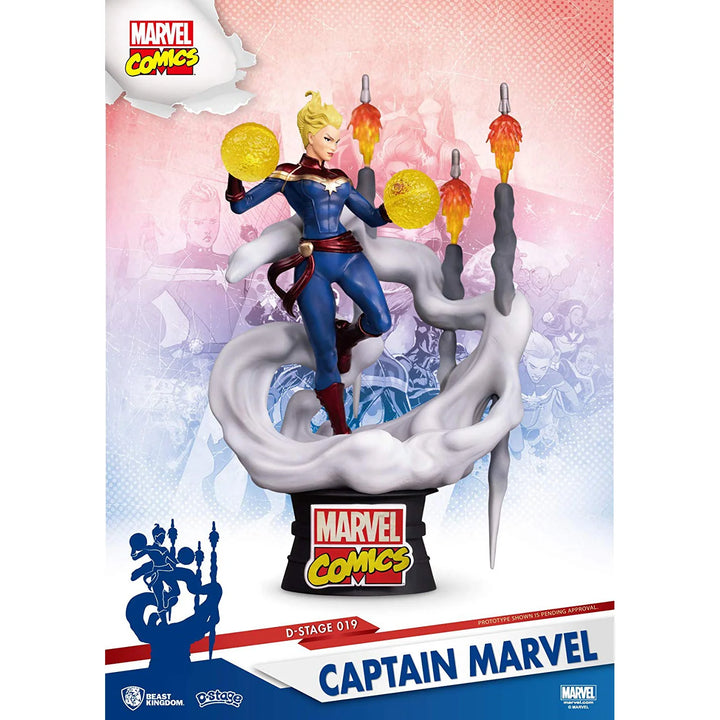Captain Marvel Comic Version Diorama Stage D-Stage Figure Statue