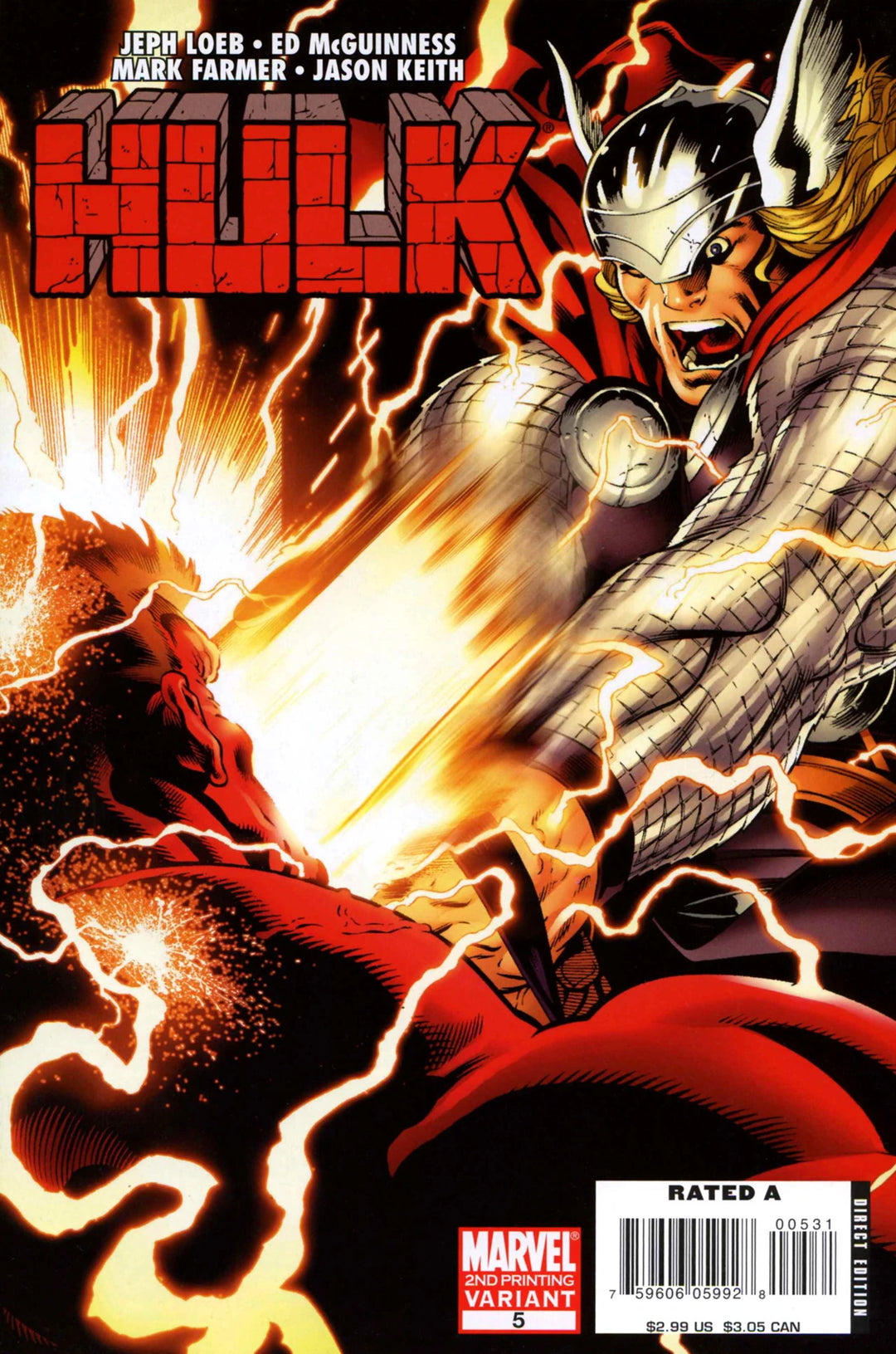 Hulk (2008) #5 Variant (2nd Print) <BINS>