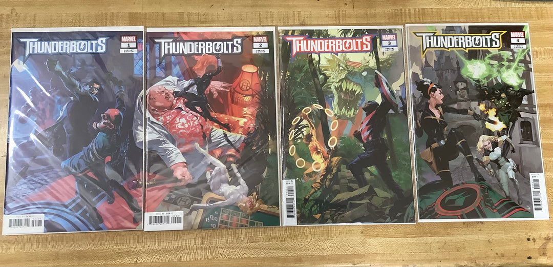 Lot of 4 Thunderbolts (2024) #1-#4 Complete Casanovas Connecting Variant Set