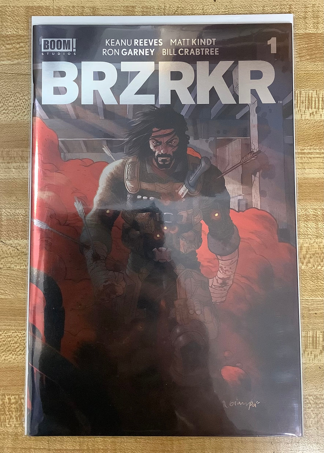 Lot of 2 BRZRKR (Berzerker) #1 Covers C & D - Grampa & Brooks Foil Variant Set (Mature)