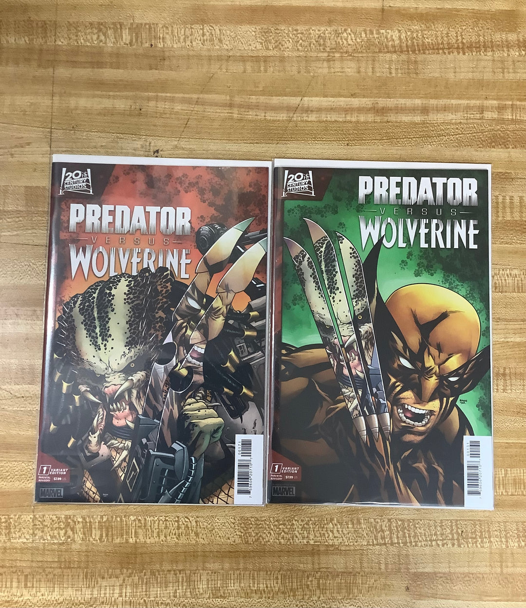 Lot of 2 Predator vs Wolverine #1 Mike McKone Hulk 340 Homage Variant Complete Set <OXL-01>