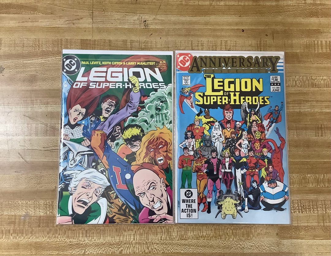 Lot of 2 Legion of Super-Heroes (1984) DC Comic Books #2, #300 Assortment Set <OXL-01>