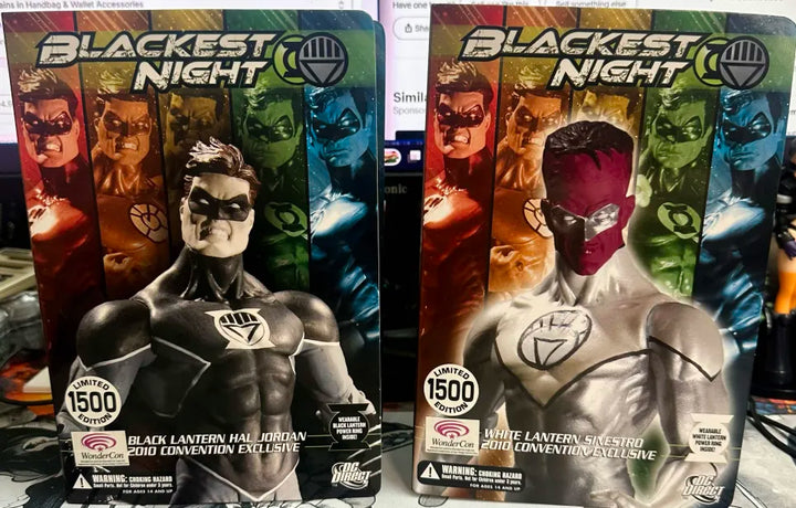 WonderCon 2010: Black Lantern Hal Jordan & White Lantern Sinestro - Convention Exclusive (Figures)
