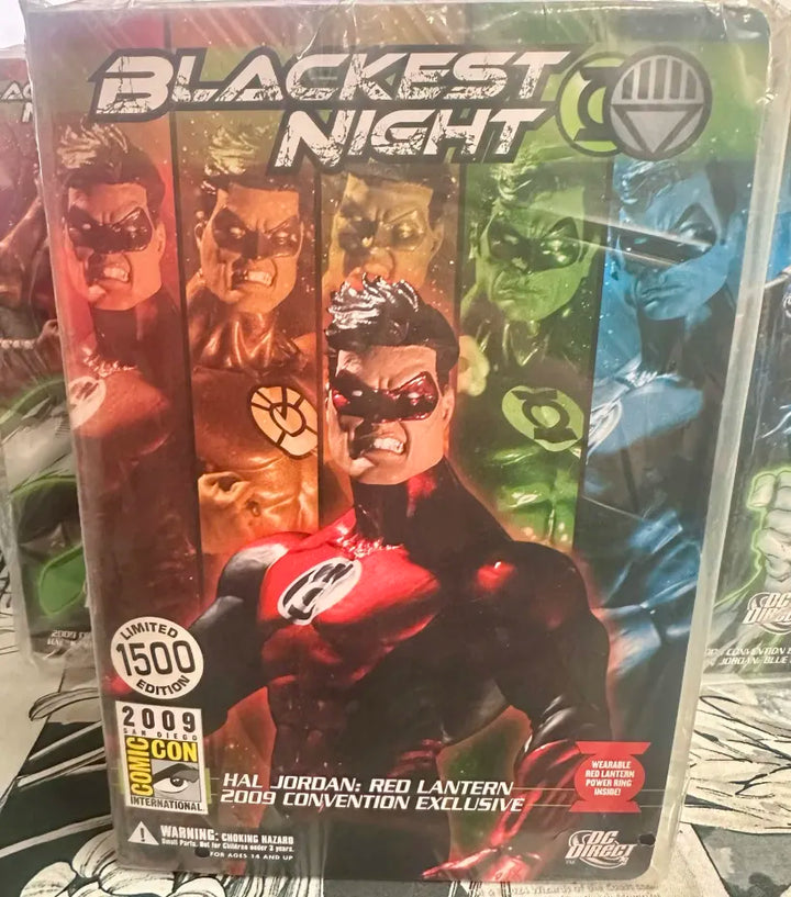 SDCC 2009: Hal Jordan - Green, Yellow, Orange, Blue, & Red Lantern Convention Exclusives (5 Figure Set)