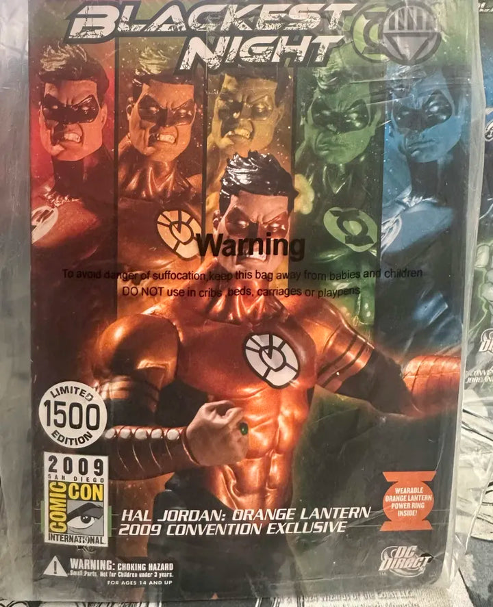 SDCC 2009: Hal Jordan - Green, Yellow, Orange, Blue, & Red Lantern Convention Exclusives (5 Figure Set)