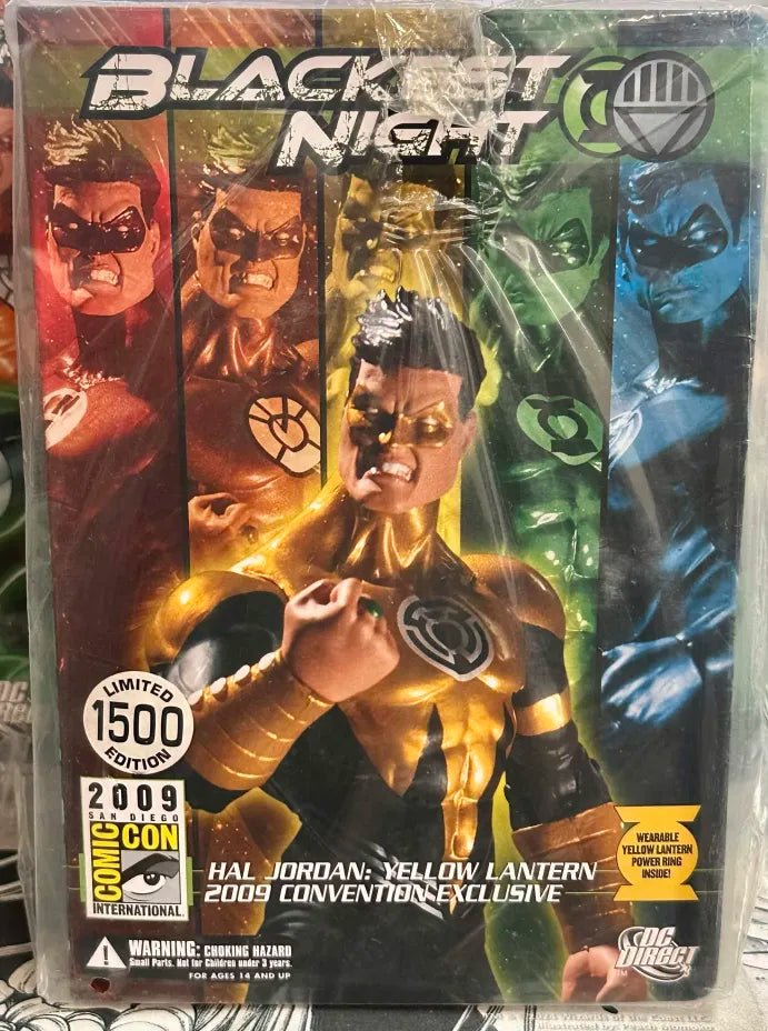 SDCC 2009: Hal Jordan - Green, Yellow, Orange, Blue, & Red Lantern Convention Exclusives (5 Figure Set)