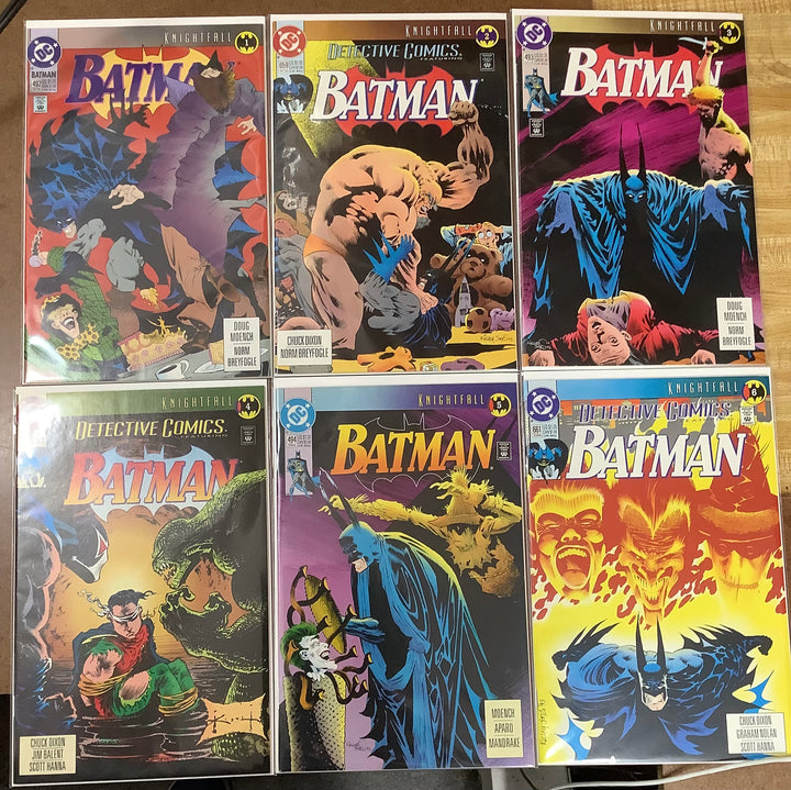 Lot of 19 Batman Knightfall (1993) DC Comics #1-#19 Complete Storyline Set VF/NM <OXL-01>