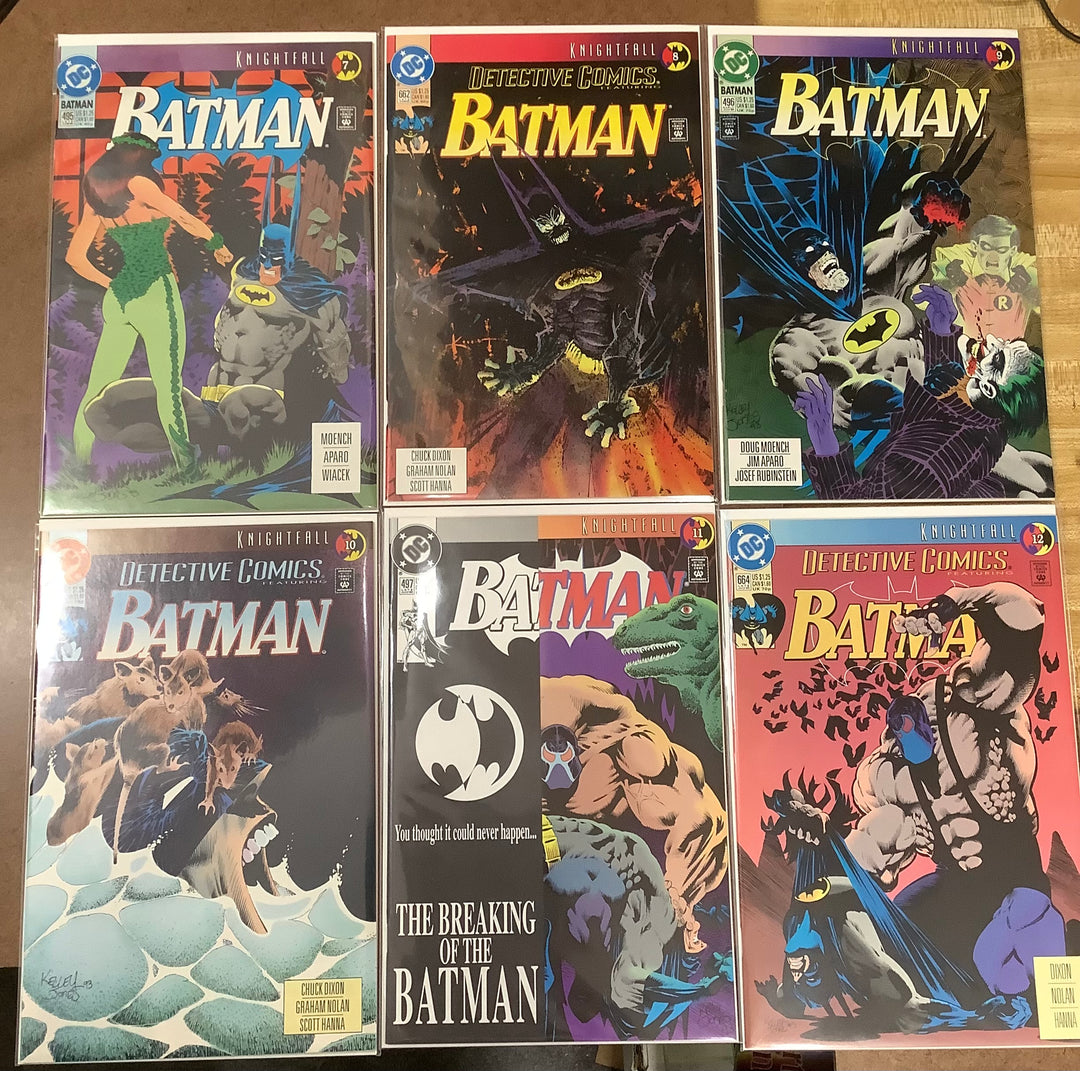 Lot of 19 Batman Knightfall (1993) DC Comics #1-#19 Complete Storyline Set VF/NM <OXL-01>