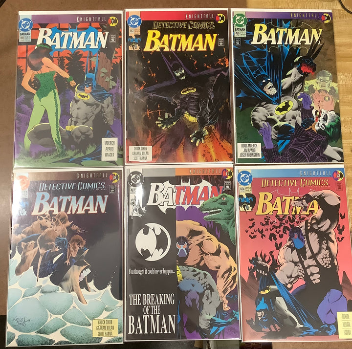 Lot of 19 Batman Knightfall (1993) DC Comics #1-#19 Complete Storyline Set VF/NM <OXL-01>