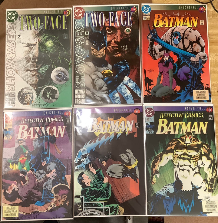 Lot of 19 Batman Knightfall (1993) DC Comics #1-#19 Complete Storyline Set VF/NM <OXL-01>
