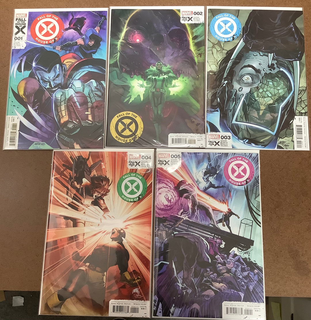 Lot of 5 Fall Of The House Of X Marvel Comics #1-#5 Complete Series Set [Fall of X] <OXL-02>