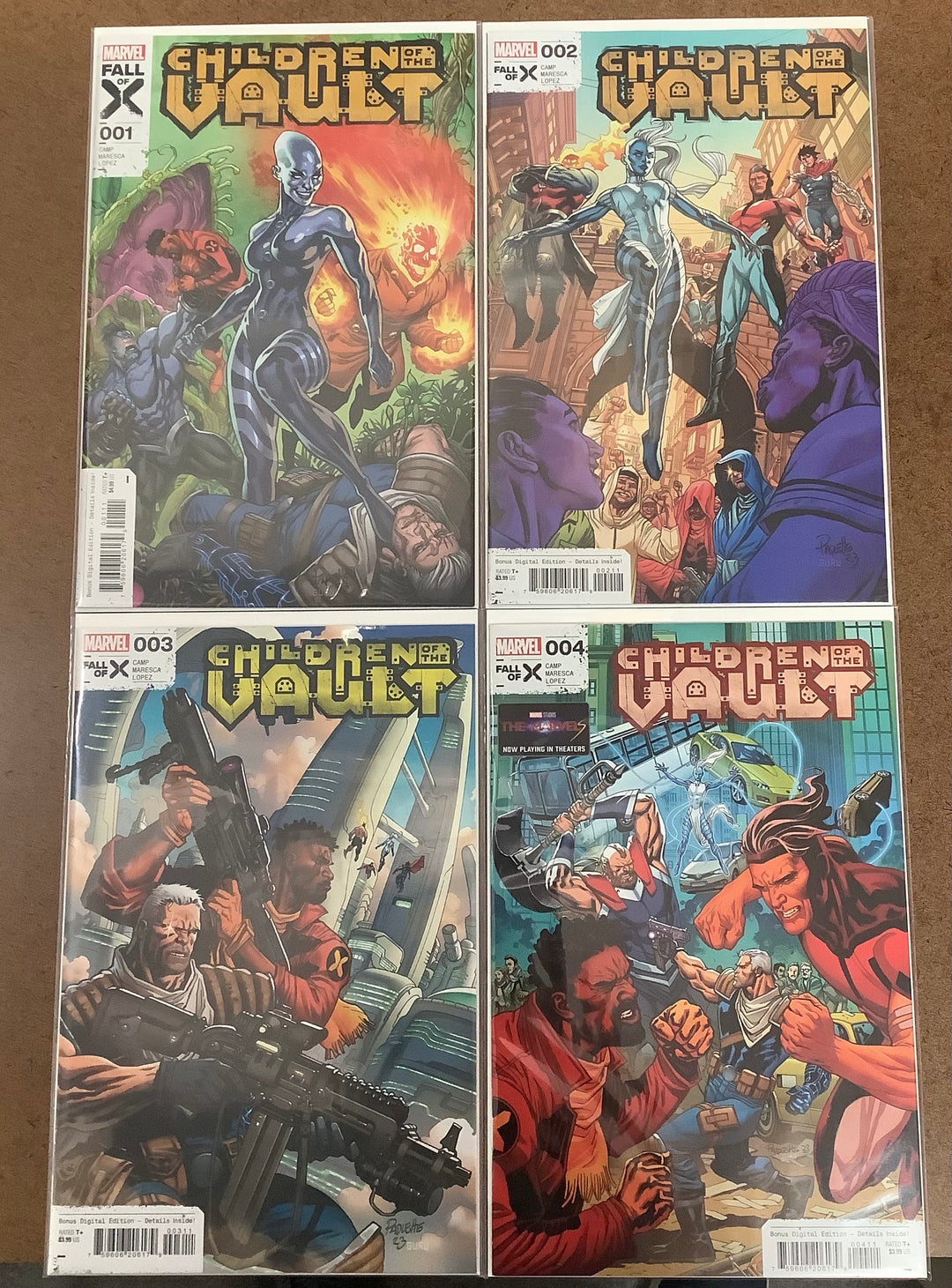 Lot of 4 Children of the Vault Marvel Comics #1-#4 Complete Miniseries Set [Fall of X] <OXL-02>