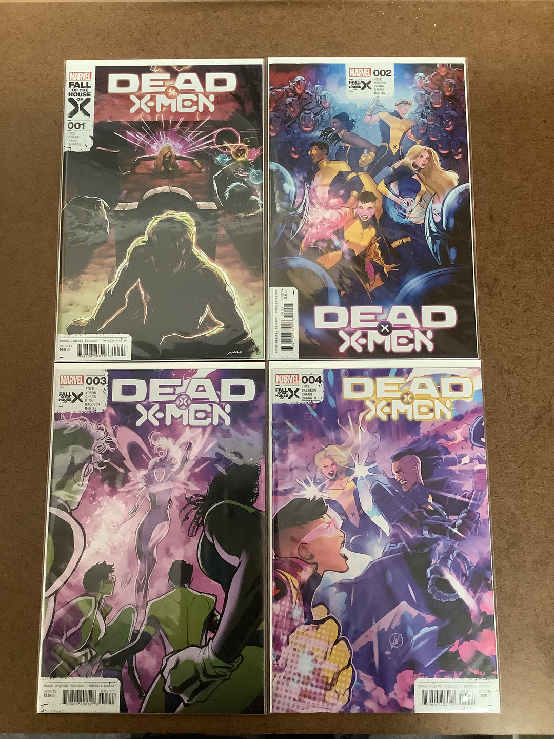Lot of 4 Dead X-Men Marvel Comics #1-#4 Complete Miniseries Set [Fall of X] <OXL-02>
