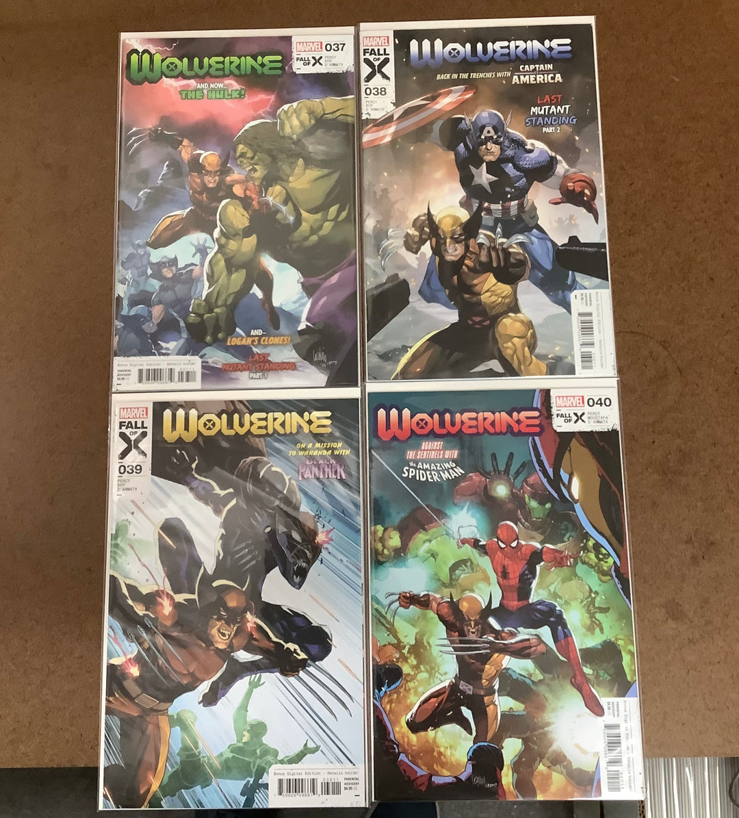 Lot of 4 Wolverine (2020) Marvel Comics #37-#40 Last Mutant Standing Complete Set <OXL-02>