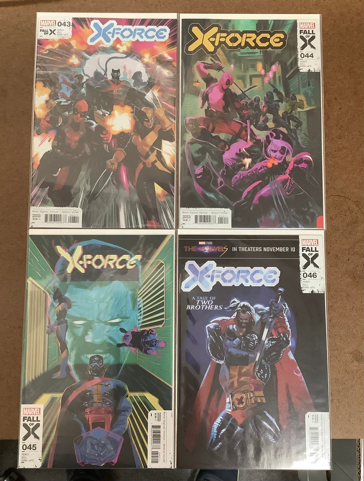 Lot of 8 X-Force (2020) Marvel Comics #43-#50 Complete Fall of X Storyline Set [Fall of X] <OXL-02>