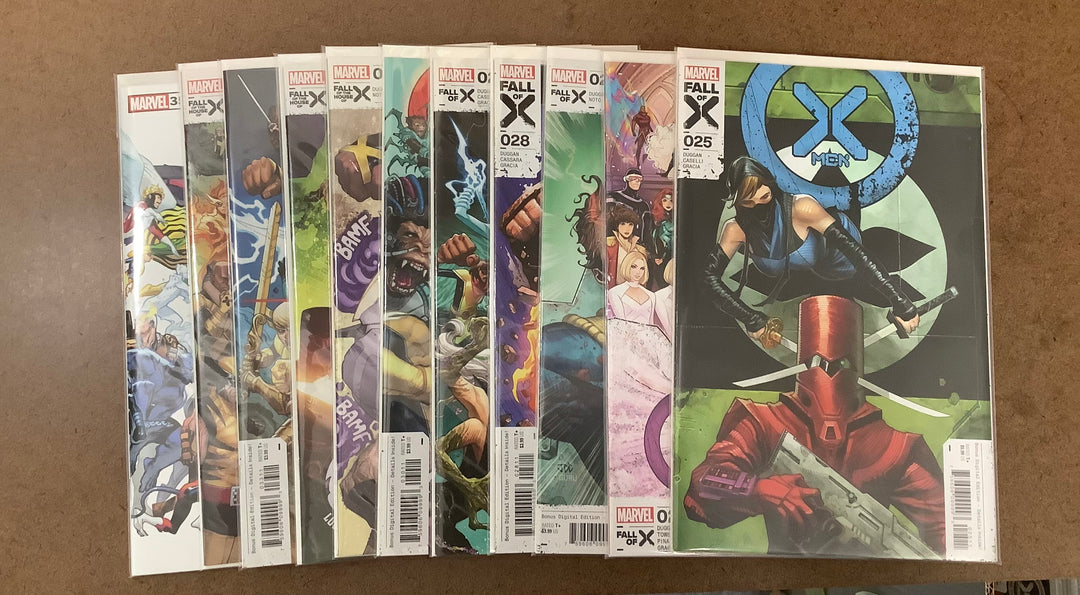 Lot of 11 X-Men (2021) Marvel Comics #25-#35 (#700) Complete Fall of X Storyline Set [Fall of X] <OXL-02>
