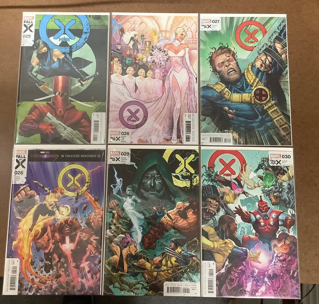 Lot of 11 X-Men (2021) Marvel Comics #25-#35 (#700) Complete Fall of X Storyline Set [Fall of X] <OXL-02>