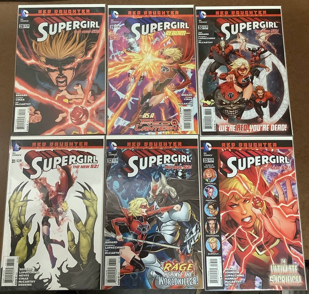 Lot of 6 Supergirl (2011) DC Comics #28-#33 Red Daughter of Krypton Complete Storyline Set <OXL-01> <CONSIGNMENT>