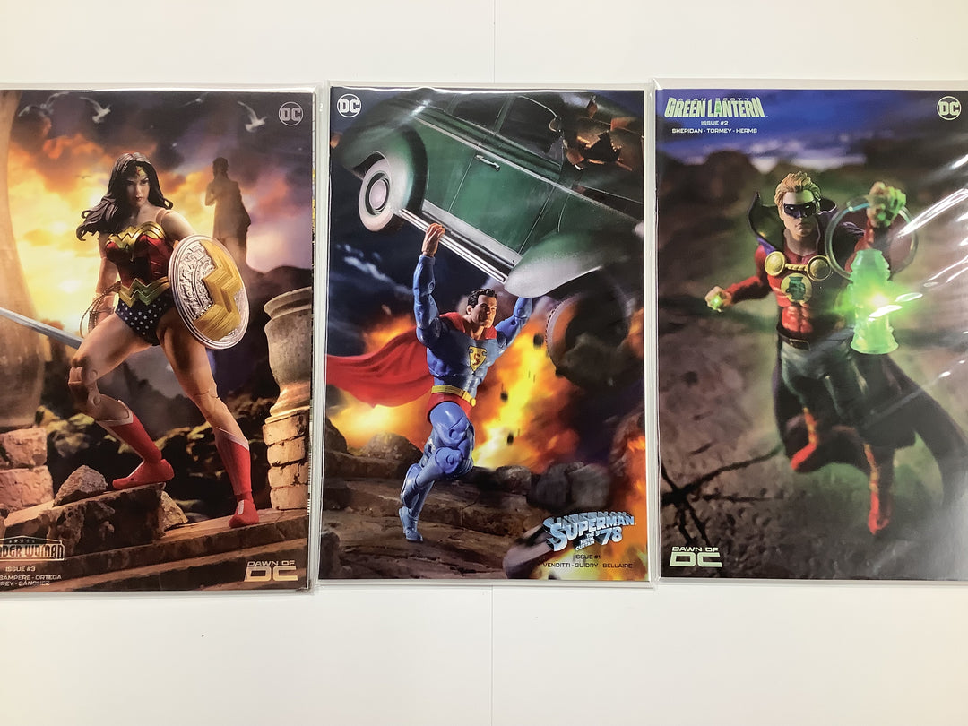Lot of 8 DC Comics 2024 McFarlane Toys Action Figure Variant Complete Set <OXL-03>