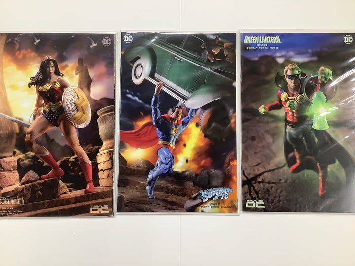 Lot of 8 DC Comics 2024 McFarlane Toys Action Figure Variant Complete Set <OXL-03>