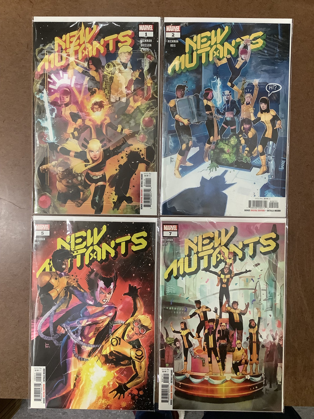 Lot of 4 New Mutants (2019) By Jonathan Hickman #1-#2, #5 & #7 Complete Set <OXL-03>