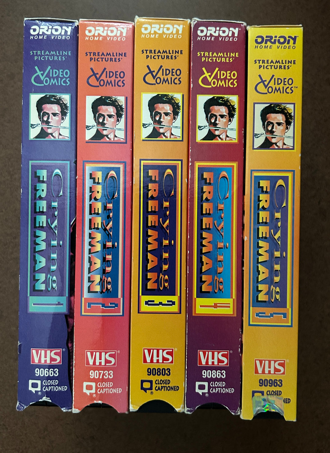 Crying Freeman Vol. 1-5 (VHS; Orion/Streamline Dub) <CONSIGNMENT>