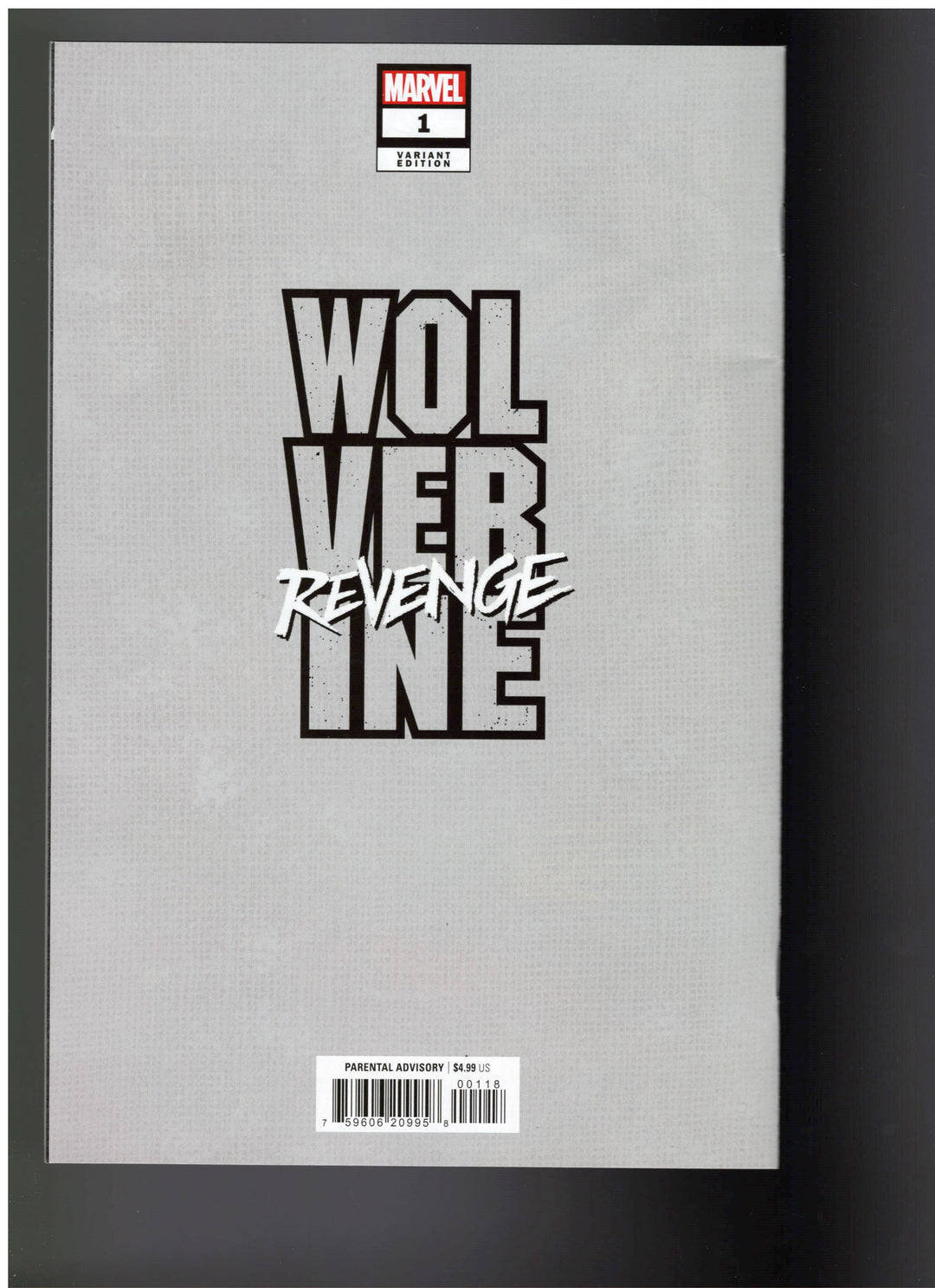 Wolverine Revenge #1 Variant (1:50) Pablo Villalobos Virgin Edition