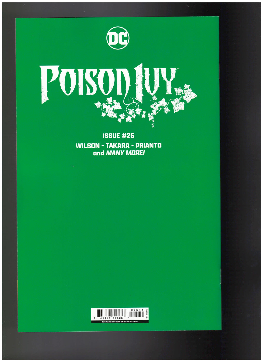 Poison Ivy #25 Cover E (1:25) Brian Bolland Card Stock Variant