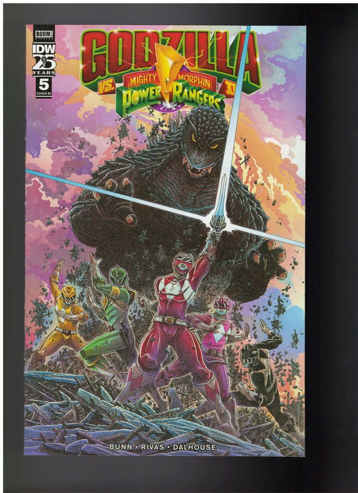 Godzilla vs The Mighty Morphin Power Rangers II #5 (1:10) Stokoe Variant