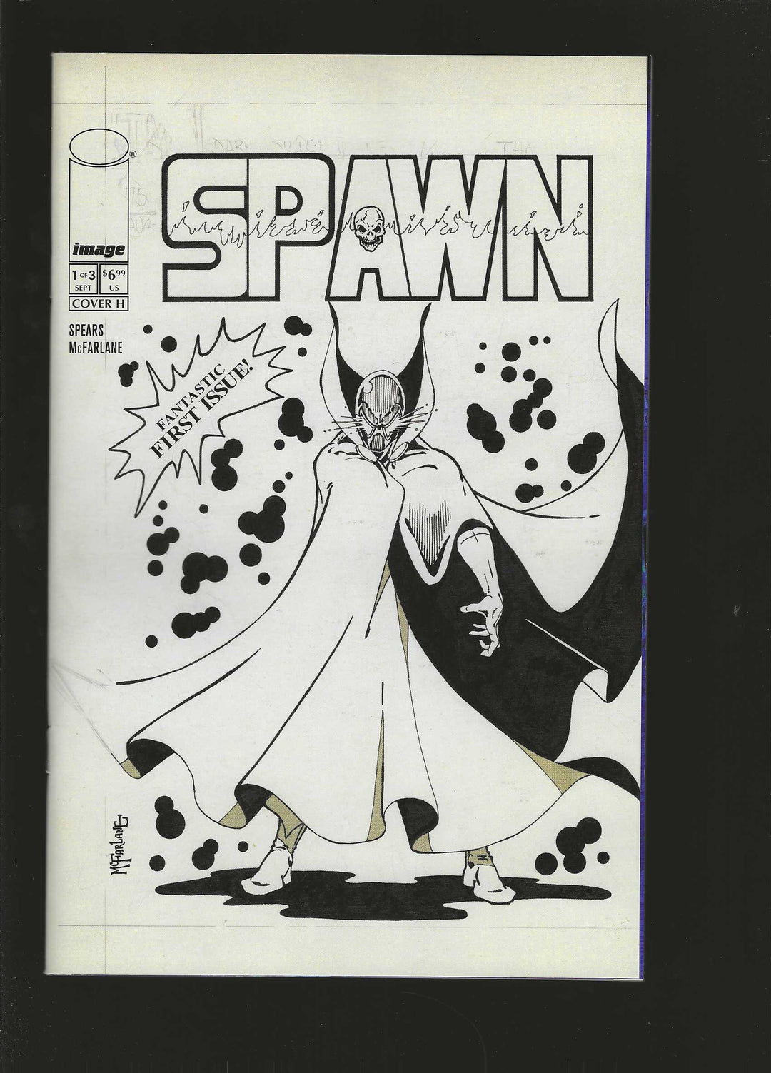 Spawn 77 #1 (Of 3) Cover H (1:100) Todd McFarlane Original 1977 Variant