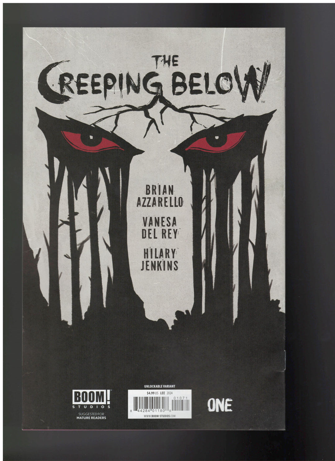 Creeping Below #1 (Of 5) Cover G Lee B&W Virgin Unlockable (Mature) - One Per Store