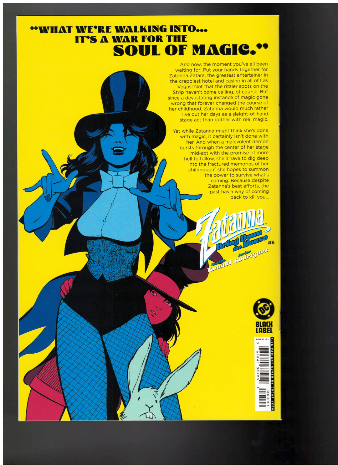 Zatanna Bring Down The House #5 (Of 5) Cover D (1:25) Oscar Vega Full Art Variant (Mature)