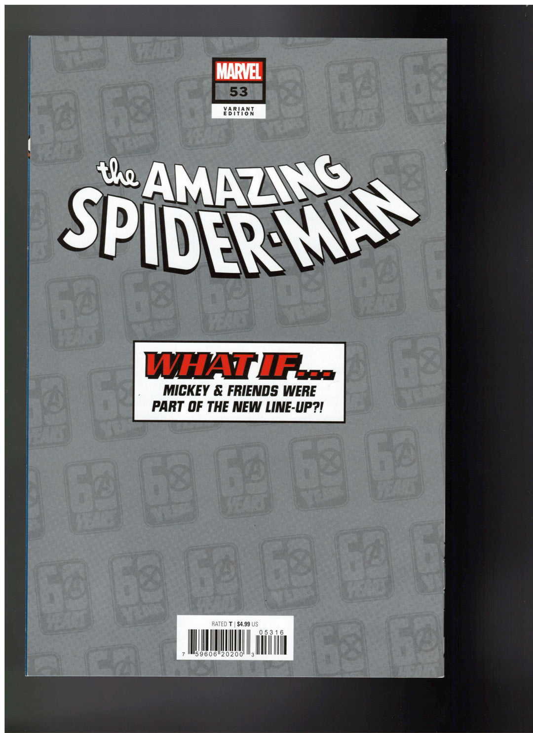 Amazing Spider-Man (2022) #53 Variant (1:100) Ivan Bigarella Disney What If? Black And White Variant