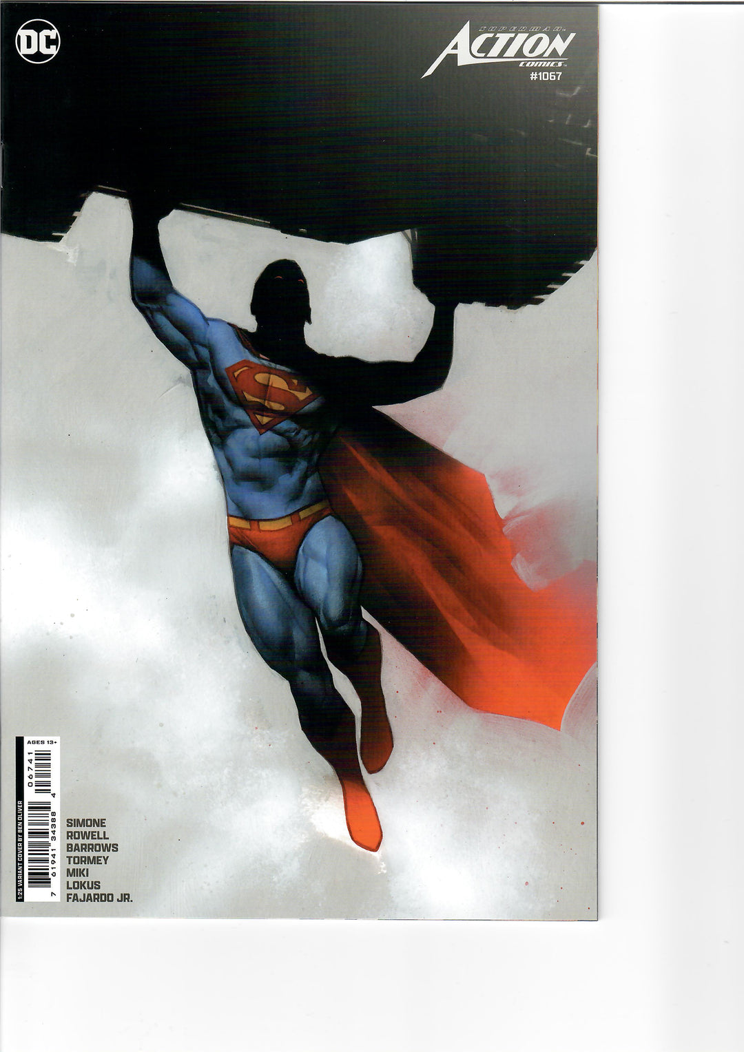 Action Comics #1067 Cover E (1:25) Ben Oliver Card Stock Variant