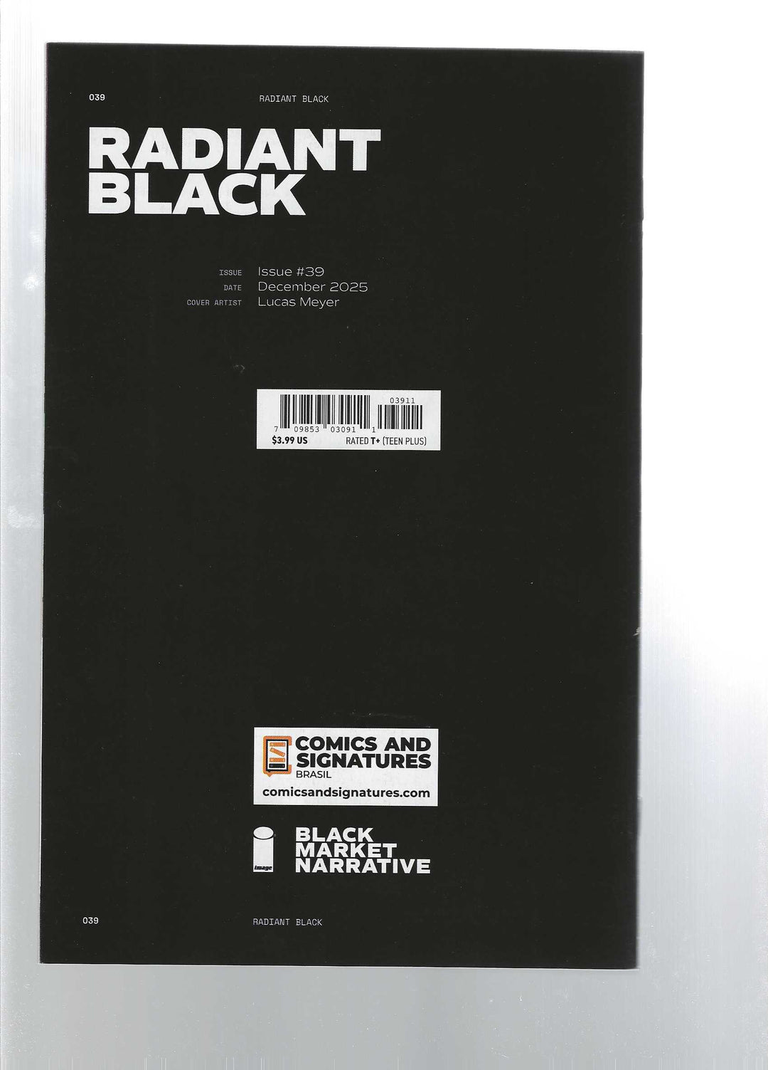 Radiant Black #39 Luca Meyer Exclusive Variant <CONSIGNMENT>