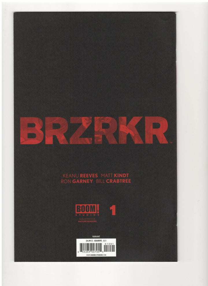 BRZRKR (Berzerker) #1 Cover I (1:50) Grampa Virgin Variant Edition (Mature)